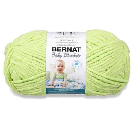 "Bernat® Fil Baby Cover™, Polyester #6 Super Volumineux, 10,5oz/300g, 220 Yards" Fil pour bébé doux de style chenille