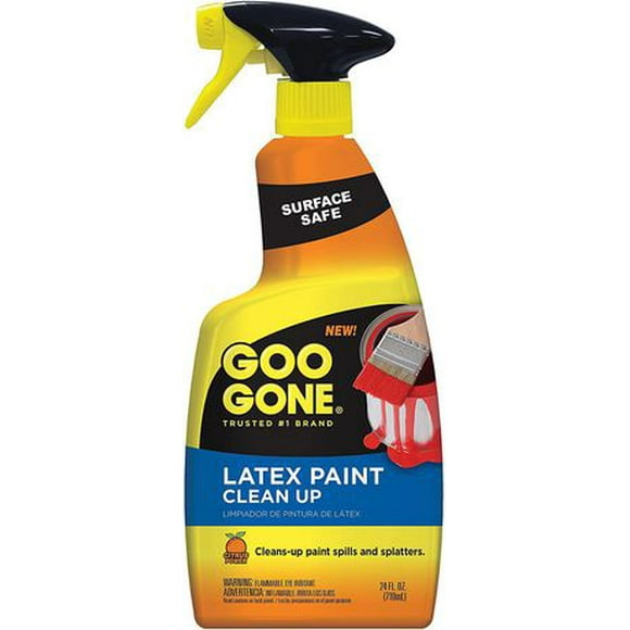 Goo Gone Latex Paint Cleaner, 24 fl oz, Removes latex paint quick & easy