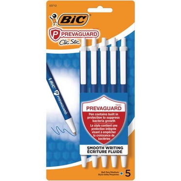 BIC PrevaGuard Round Stic Ballpoint Pen, Stick, Medium 1