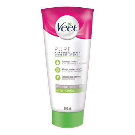 Veet® Pure™ Hair Removal Cream Legs & Body, Dry Skin, 200 mL, 200 ml
