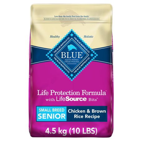 BLUE Life Protection Formula recette poulet et riz brun pour chiens âgés de race de petite taille 2,2kg