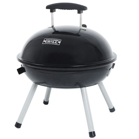 Backyard Grill 14.5" Portable Dome Charcoal Grill, Black, CBT1903W-C ... - 6000200910417