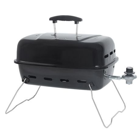 Backyard Grill 17.5” 10,000 BTU Portable Table Top Gas Grill, Black, GBT2014W-C