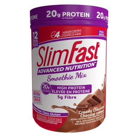 SlimFast Advanced Nutrition Smoothie Creamy Chocolate Meal Replacement Shake Mix, 312 g