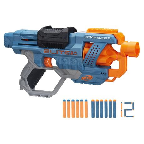 Nerf Elite 2.0 Commander RD-6 Dart Blaster, Rotating Drum, 12 Nerf Elite Darts, Outdoor Toys, Ages 8 and up