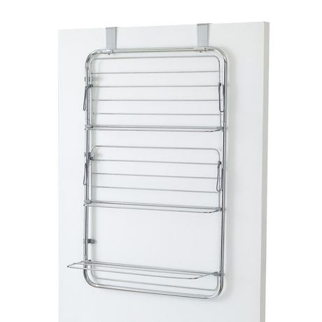 Neatfreak Chrome Over The Door 3 Tier Cascading Drying Rack