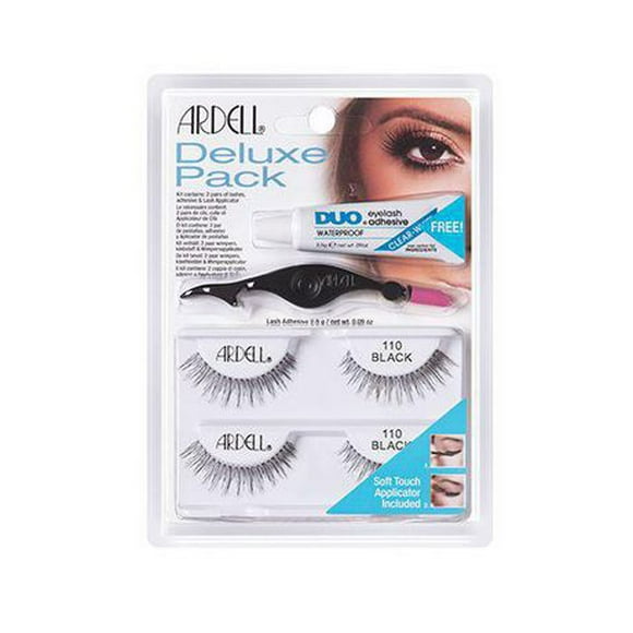 Ardell Deluxe Pack 110 Black - 2 Pairs, Pack 110 Black - 2 Pairs