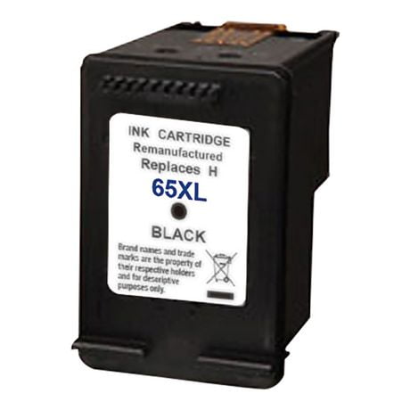 L-ink HP 65XL Cartouche à Jet d'encres Noir à Rendement Élevé Compatible (N9K04AN)
