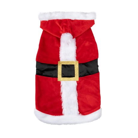 Vibrant Life Red Santa Suit Hoodie with belt and buckle - Dog and Cat Hoodies