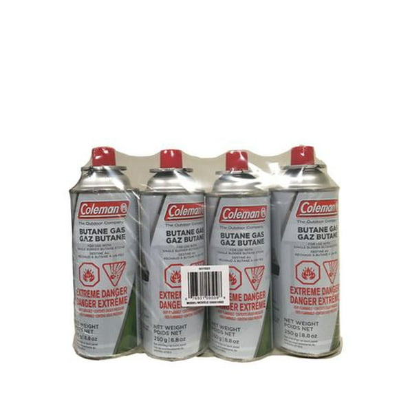 Coleman Butane Gas - 4 Pack, Suitable for model number 2000010870