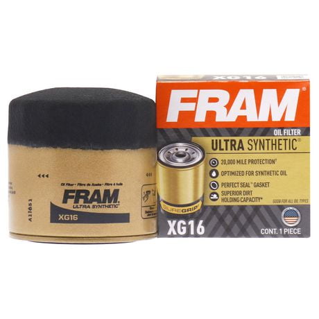 FRAM Ultra Synthetic Oil Filter, XG16