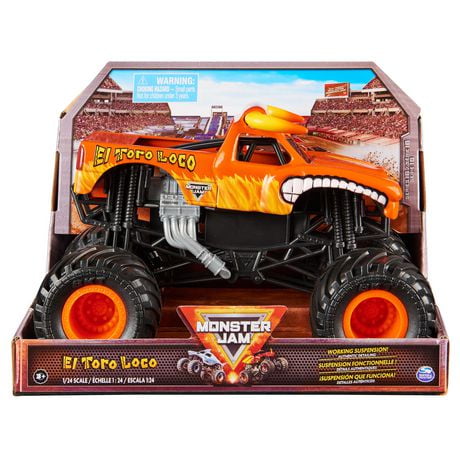 Monster Jam, Official El Toro Loco Monster Truck, Collector Die-Cast ...