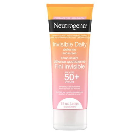 Neutrogena Invisible Daily Defense Fragrance Free Sunscreen Lotion SPF 50+, 88 mL, 88 mL
