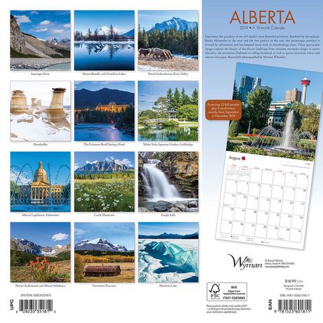 2019 Alberta Calendar | Walmart Canada