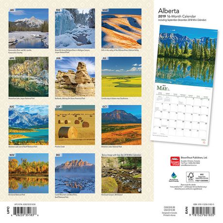 2019 Alberta, Wild & Scenic Calendar | Walmart Canada