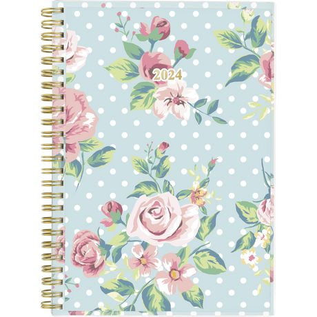 Cambridge Small Vintage Floral Dots 2024 Cyo Weekly/Monthly Planner ...