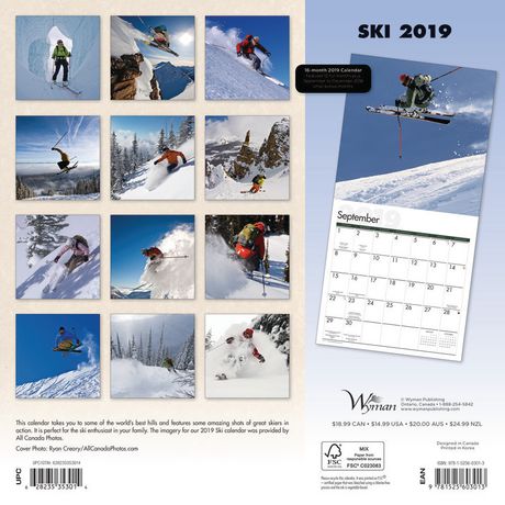 2019 Ski Calendar | Walmart Canada