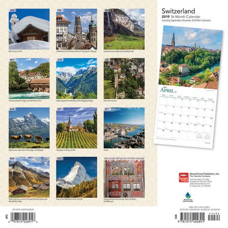 2019 Switzerland Calendar | Walmart Canada