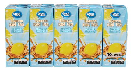 Great Value Lemon Iced Tea Juiceboxes | Walmart Canada