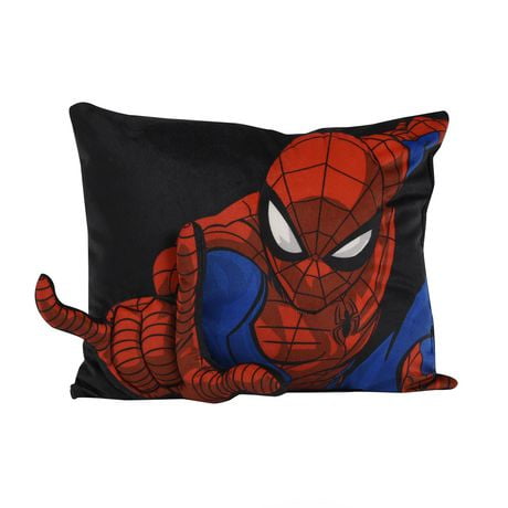 Spiderman Coussin décoratif 3D pour enfants Coussin 13po x 16po