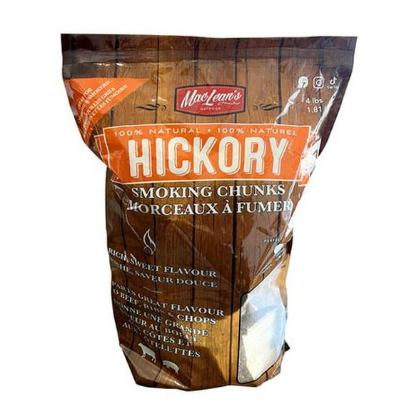 MacLean's Hickory Wood Smoking Chunks, 4 Pound Chunk Bag