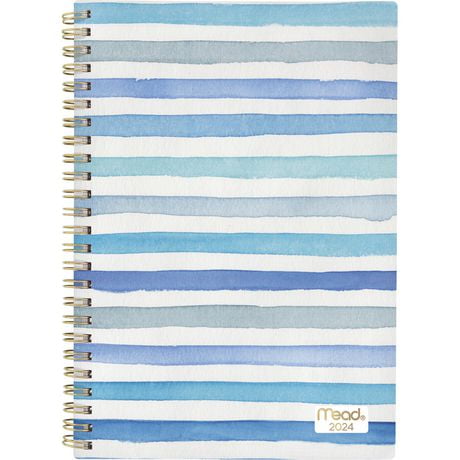 Mead Small Geo Blue Lines 2024 Weekly/Monthly Planner | Walmart Canada