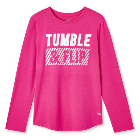 Athletic Works Girls' Long Sleeve Graphic Tee - Walmart.ca