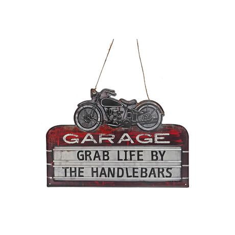 Embossed Metal Wall Sign (Grab Life By The Handlebars) | Walmart Canada