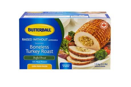 Butterball Boneless Turkey Roast, Stuffed Breast Raised without ...