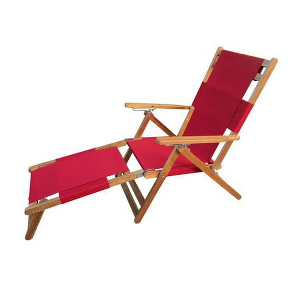 Patioflare Portable Lounge Chair with Leg Rest