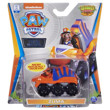 PAW Patrol, True Metal Zuma Collectible Die-Cast Vehicle, Dino Rescue Series 1:55 Scale