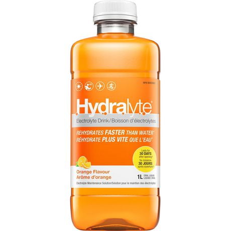 Hydralyte Electrolyte Maintenance Solution Orange 1 Litre, 1L Ready-to-drink