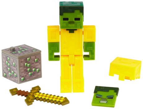 Minecraft 3 25 In Zombie With Gold Armor Comic Maker Figures Accessories And Free Comic Book App Walmart Canada - minecraft gold armor roblox