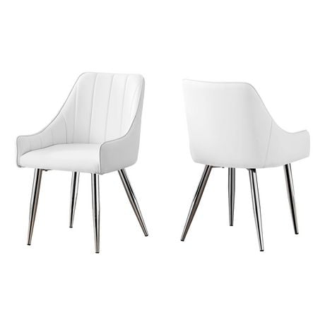 Monarch Specialties Dining Chair, Set Of 2, Side, Upholstered, Kitchen ...