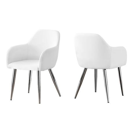 Monarch Specialties Dining Chair, Set Of 2, Side, Upholstered, Kitchen ...