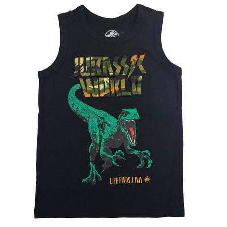 Jurassic World Boys JW Rock Raptor Tank Top, Size: XS-XL