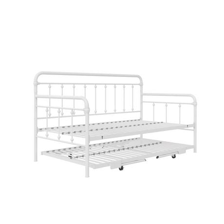 DHP Locky Metal Daybed with Pop Up Trundle Bed, Twin