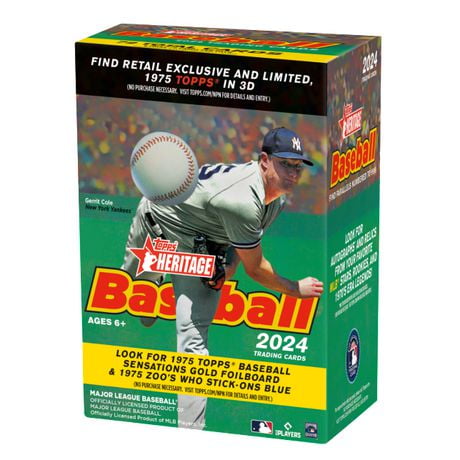 Boîte de blaster de baseball Topps Heritage 2024