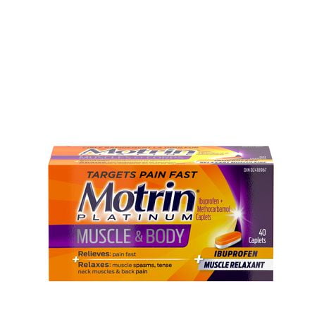 Motrin Platinum Muscle & Body Pain Relief Ibuprofen, 40 caplets