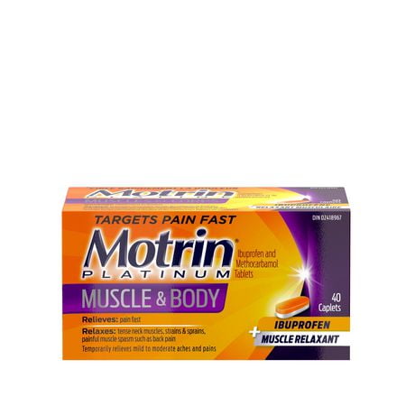 Motrin Platinum Muscle & Body Pain Relief Ibuprofen, 40 caplets