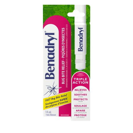 Benadryl Itch and Pain Relief Stick for Bug Bites, 14 mL Stick