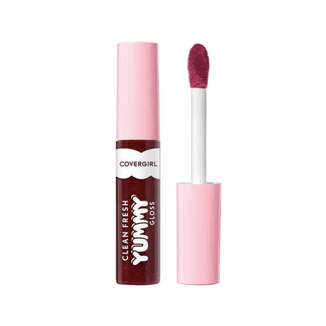 COVERGIRL Clean Fresh Yummy Gloss infused with Hyaluronic Acid and naturally-derived Antioxidants, clean, vegan and gluten-free, Hydrating lip gloss