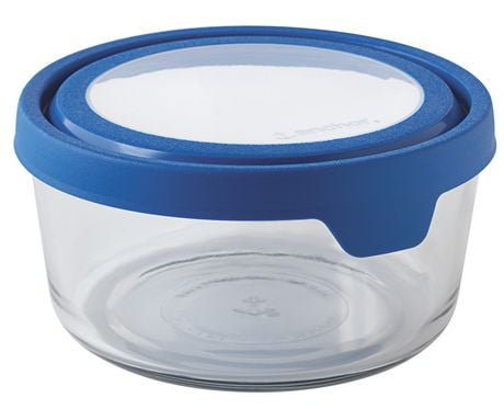 Anchor Hocking Glass Round Storage Container with Trueseal Lid - Walmart.ca