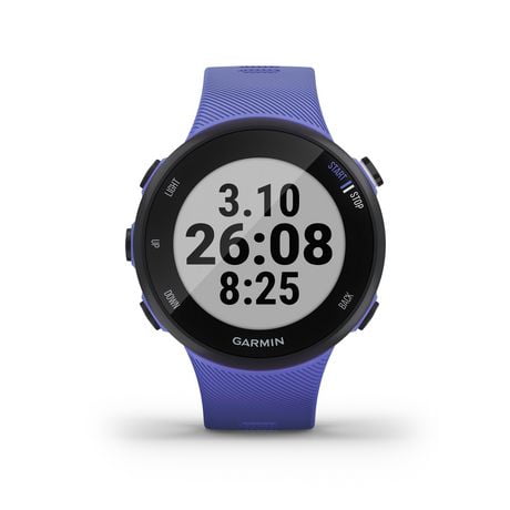 purple garmin watch