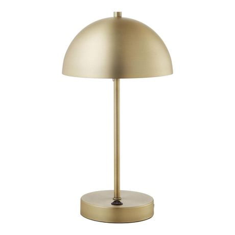 hometrends Dome Table Lamp, 16 in., gold finish