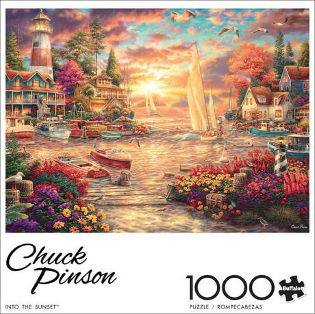 Buffalo Games - Chuck Pinson - Into the Sunset - 1000 Piece Jigsaw ...