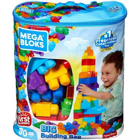 Mega Bloks First Builders Big Building Bag (80 Pieces)