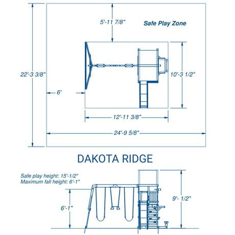 dakota ridge cedar swing set