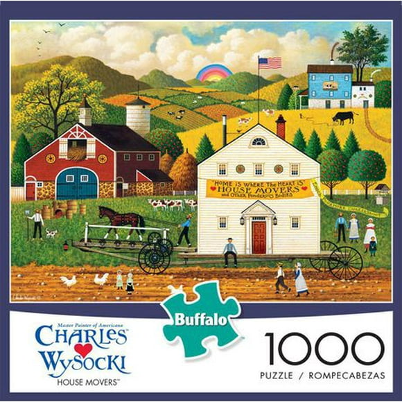 Buffalo Games Charles Wysocki House Movers 1000 Piece Jigsaw Puzzle