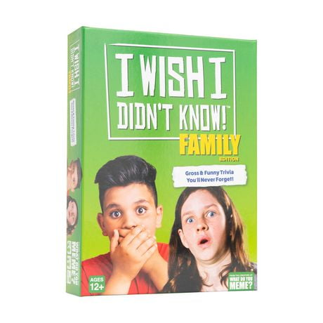 I Wish I Didn't Know! Family Edition par What Do You Meme? Jeu